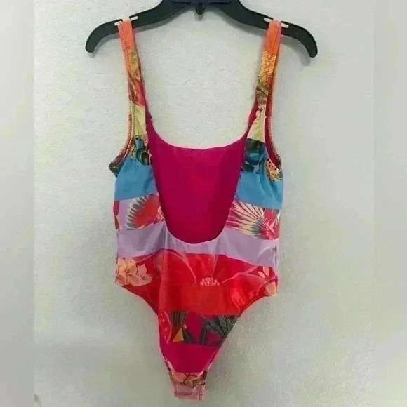NWT FARM RIO 
Ombre Forest One-Piece swimsuit Sz L - Picture 5 of 7
